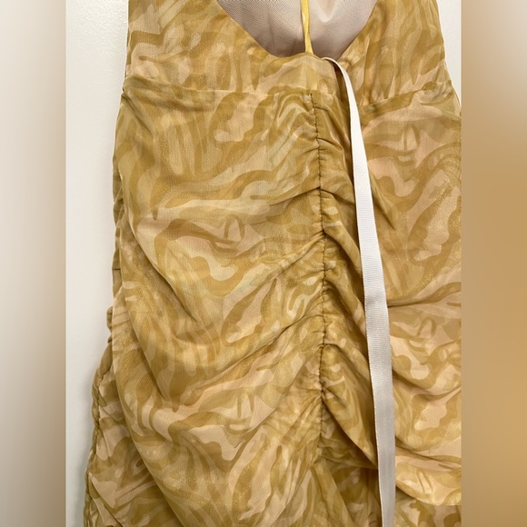 Mistress Rocks Olive Print Ruffle Mini Dress NWT - Picture 11 of 12